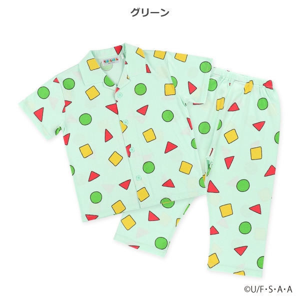 前開き半袖パジャマ（クレヨンしんちゃん）