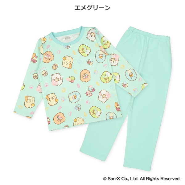 エステル裏シャギー長袖パジャマ（すみっコぐらし）