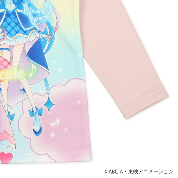 エステル裏シャギー長袖パジャマ（キミとアイドルプリキュア）