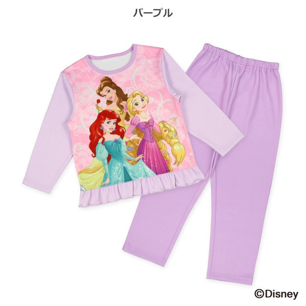 裏起毛長袖パジャマ（ディズニープリンセス）