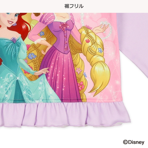裏起毛長袖パジャマ（ディズニープリンセス）