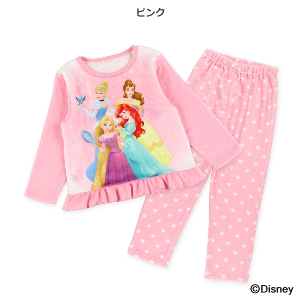 マイクロフリース長袖パジャマ（ディズニープリンセス）