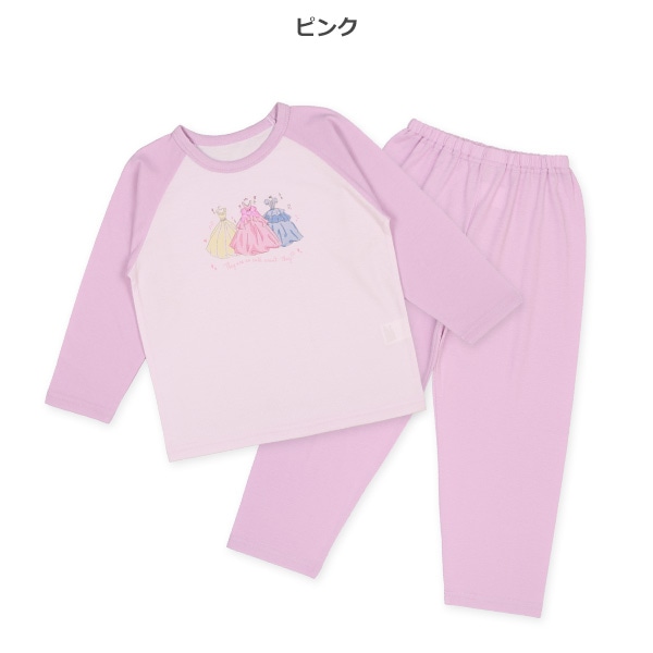 2枚組ラグラン長袖パジャマ（プリンセス・ドレス）