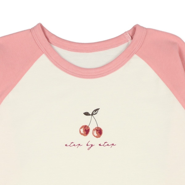 2枚組ラグラン長袖パジャマ（さくらんぼ）