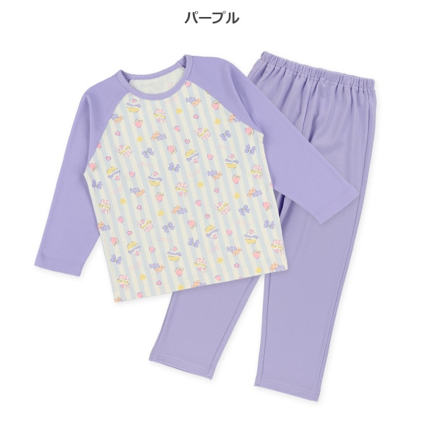 2枚組ラグラン長袖パジャマ（カップケーキ）