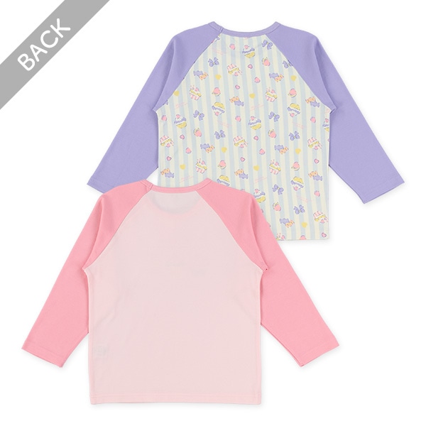 2枚組ラグラン長袖パジャマ（カップケーキ）