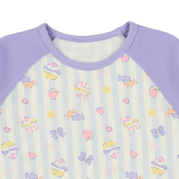 2枚組ラグラン長袖パジャマ（カップケーキ）