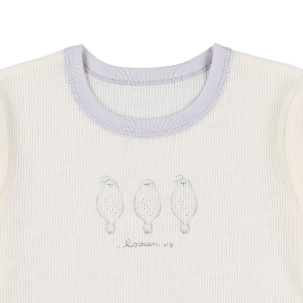 2枚組半袖+7分袖パジャマ（アザラシ柄）