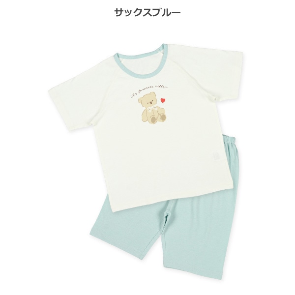 2枚組ラグラン半袖パジャマ（くま）