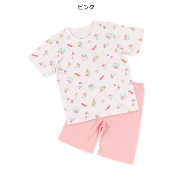 2枚組半袖パジャマ（マカロン・ケーキ）