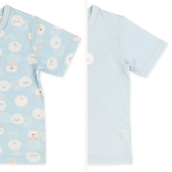 2枚組半袖パジャマ（ゆるかわ生き物）