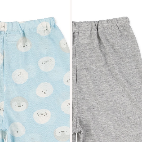 2枚組半袖パジャマ（ゆるかわ生き物）
