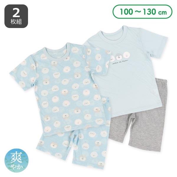 2枚組半袖パジャマ（ゆるかわ生き物）