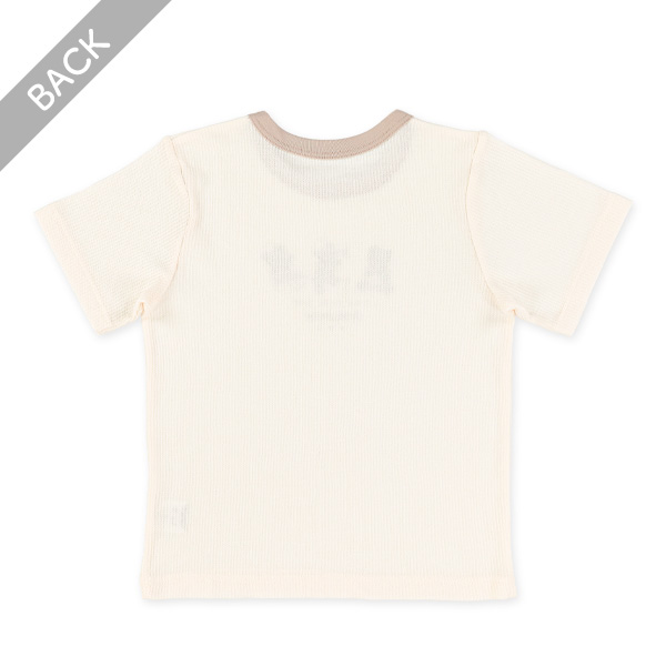 2枚組ワッフル半袖パジャマ（くま柄）