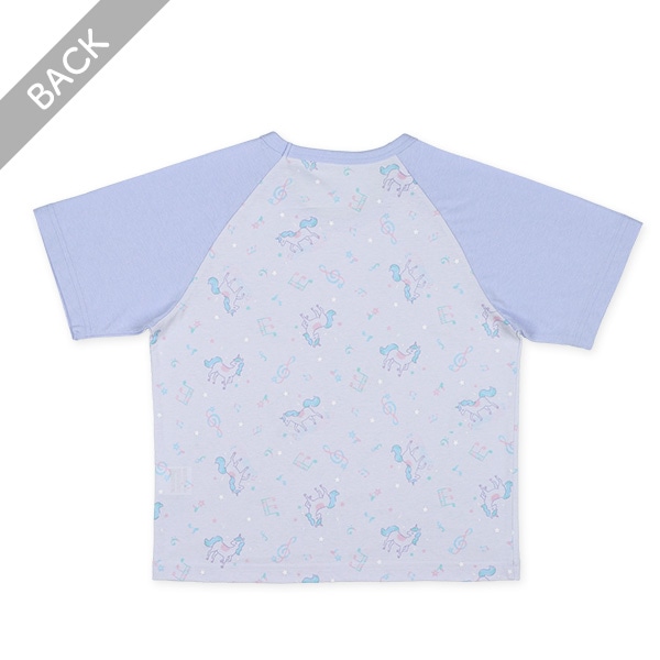 2枚組ラグラン半袖パジャマ（ユニコーン）