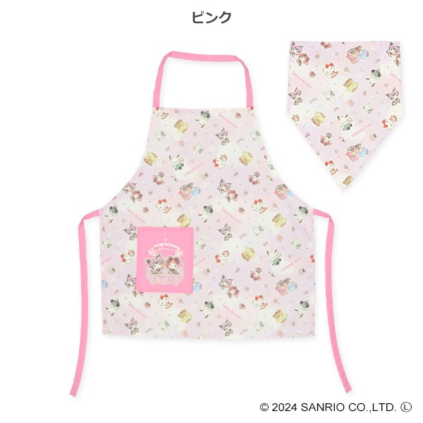 三角巾付きエプロン（サンリオキャラクターズ）