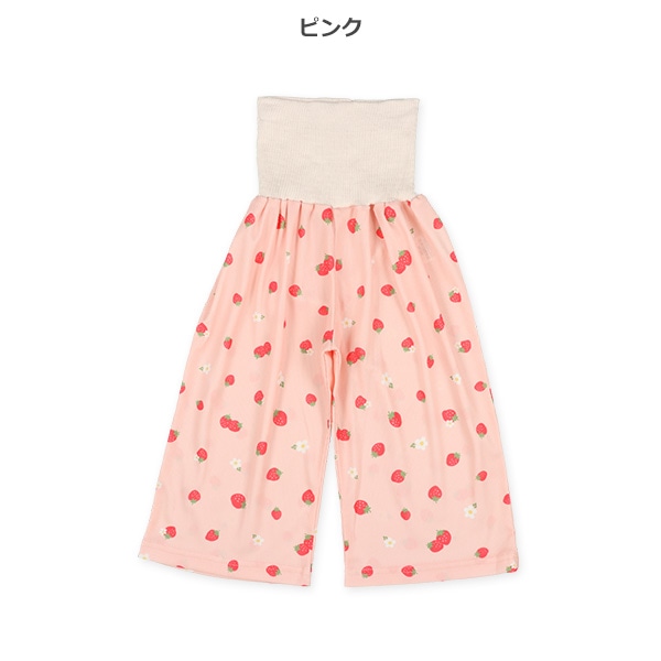 腹巻付きポリエステルワッフルステテコ（いちご）