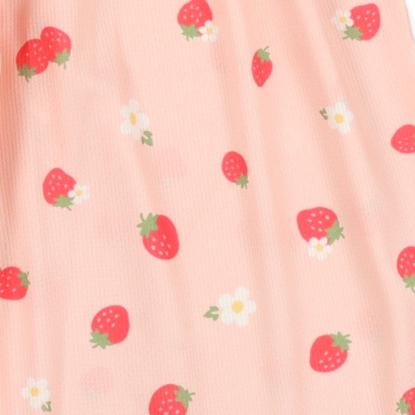 腹巻付きポリエステルワッフルステテコ（いちご）