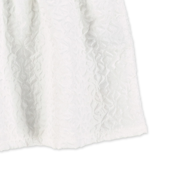 ふくれジャガード半袖ブラウス