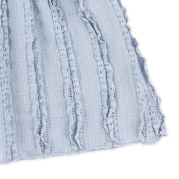 ジャガード半袖ブラウス