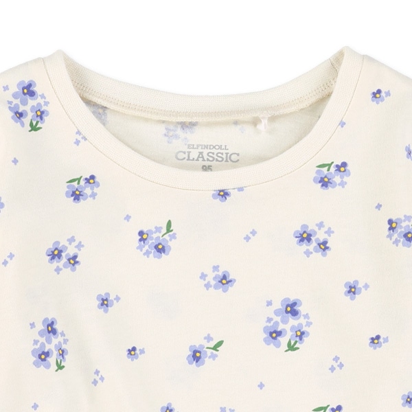 花総柄長袖Tシャツ