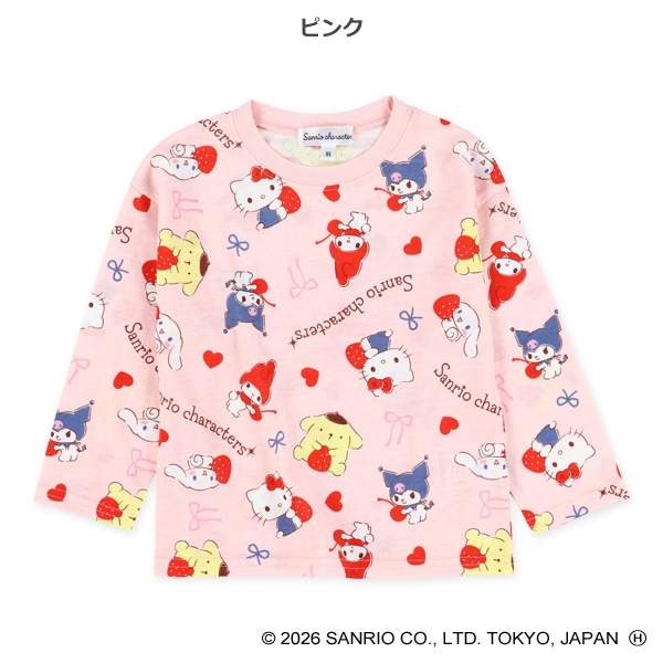 総柄長袖Tシャツ（サンリオキャラクターズ）