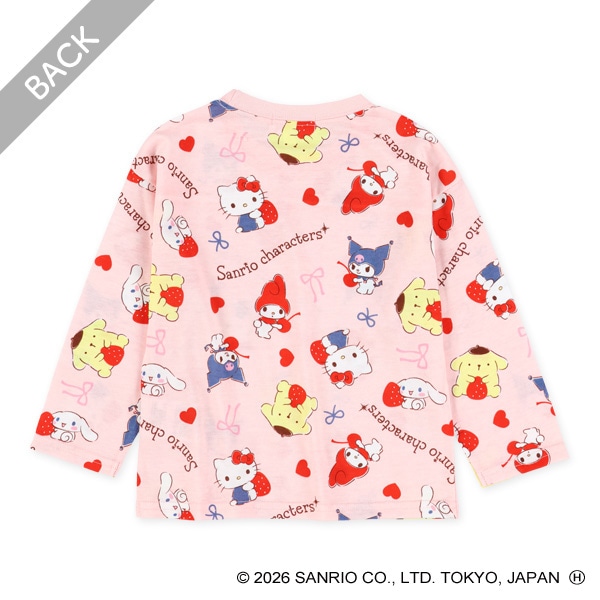 総柄長袖Tシャツ（サンリオキャラクターズ）