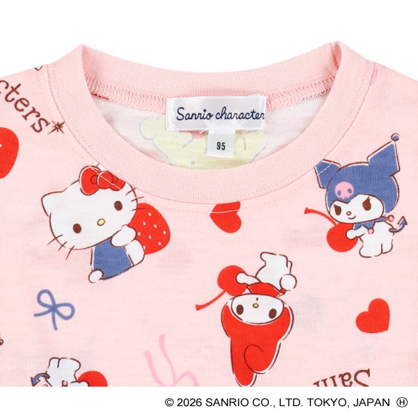 総柄長袖Tシャツ（サンリオキャラクターズ）