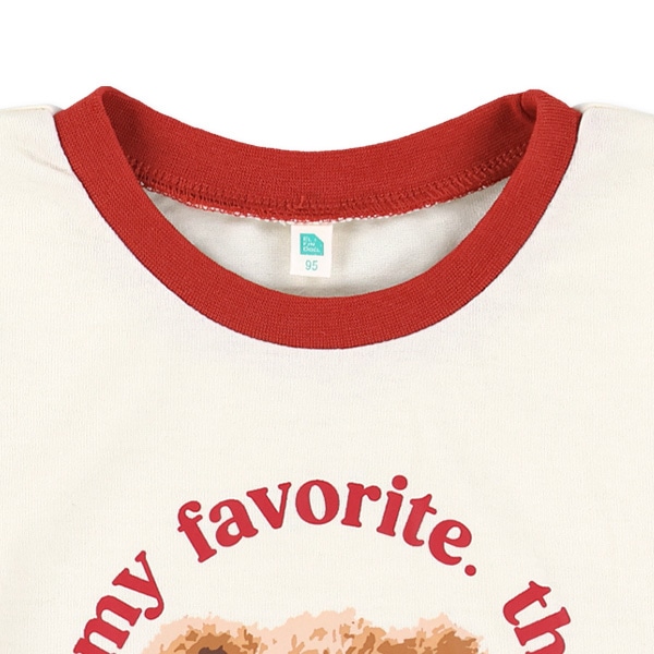 くまサークルロゴ長袖Tシャツ
