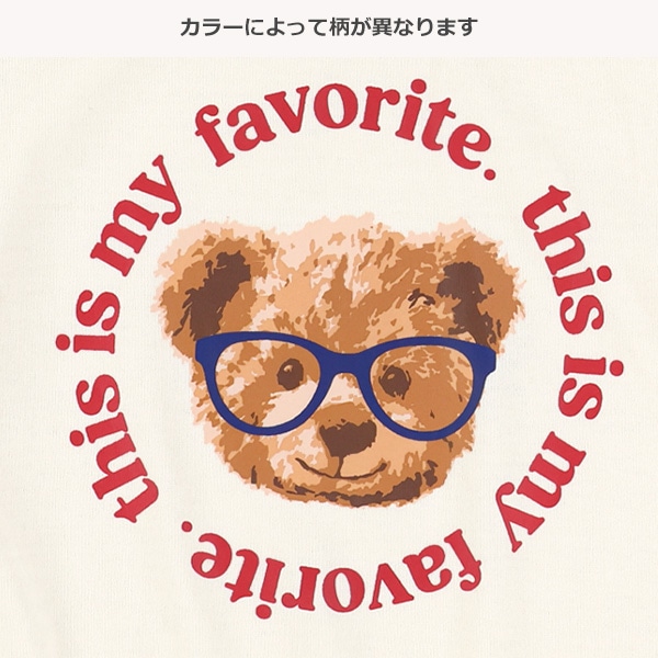 くまサークルロゴ長袖Tシャツ