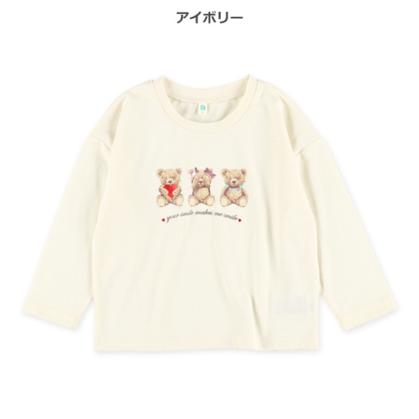 箔・発泡プリントロゴ長袖Tシャツ