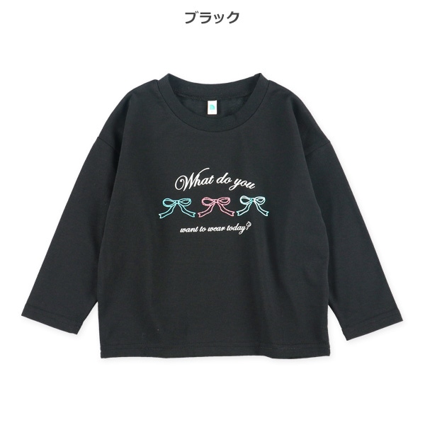 箔・発泡プリントロゴ長袖Tシャツ