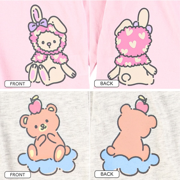 ひょっこりアニマル長袖Tシャツ