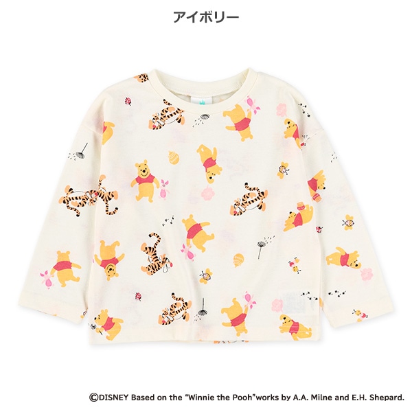 長袖Tシャツ（くまのプーさん総柄）