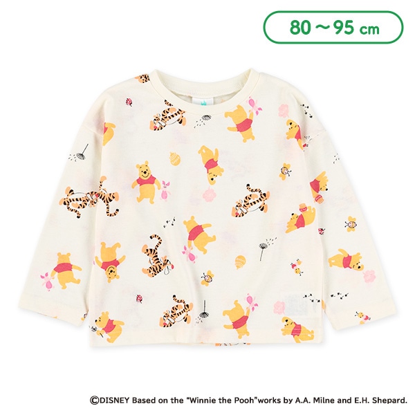 長袖Tシャツ（くまのプーさん総柄）