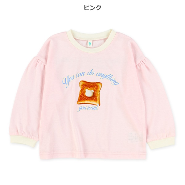 トースト転写プリント長袖Tシャツ