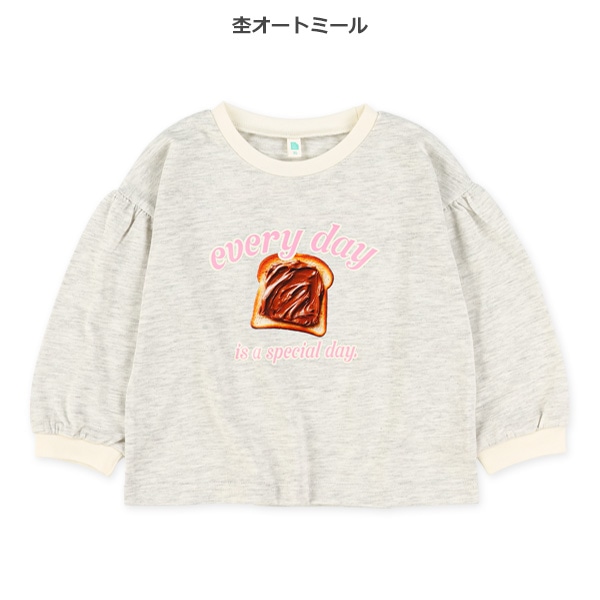 トースト転写プリント長袖Tシャツ