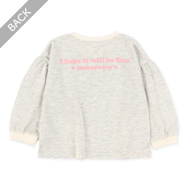 トースト転写プリント長袖Tシャツ