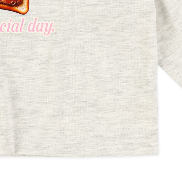 トースト転写プリント長袖Tシャツ