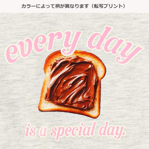 トースト転写プリント長袖Tシャツ