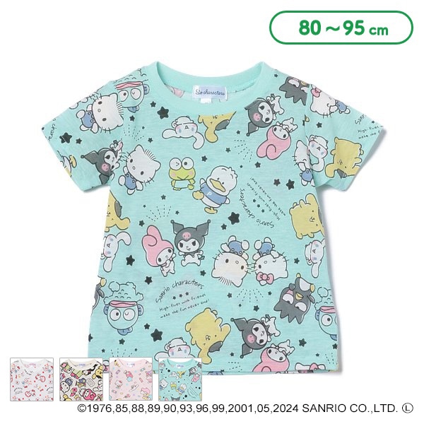 キッズコレクション半袖90¥1999 （総柄半袖Tシャツ（ハローキティ 