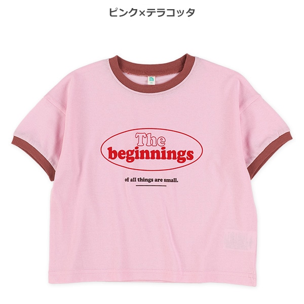 胸ロゴリンガー半袖Tシャツ