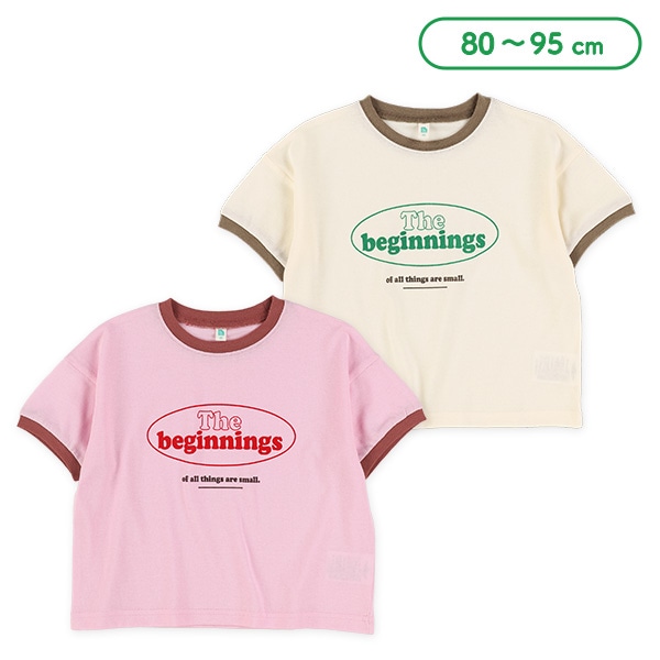胸ロゴリンガー半袖Tシャツ