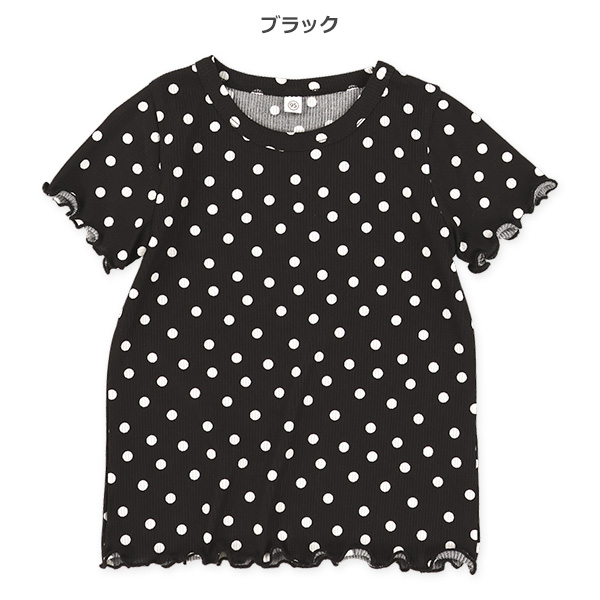 テレコボーダードットメロウ半袖Tシャツ