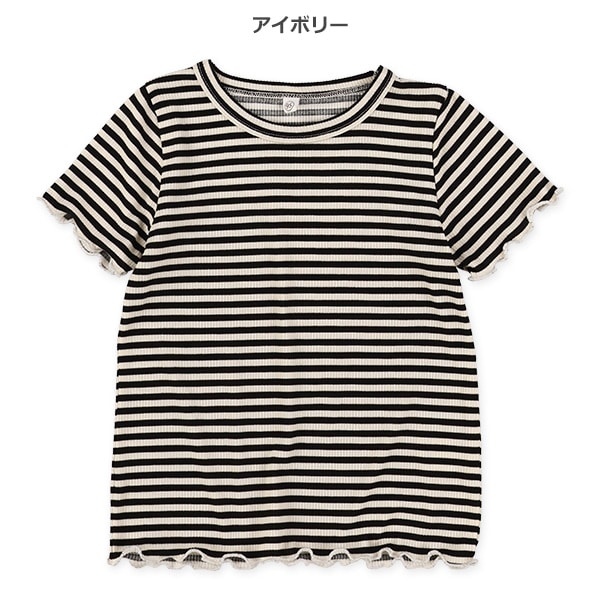 テレコボーダードットメロウ半袖Tシャツ