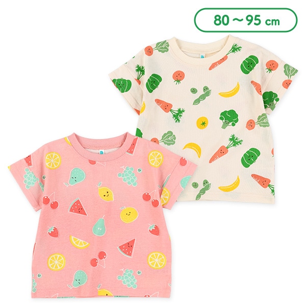 野菜フルーツ半袖Tシャツ
