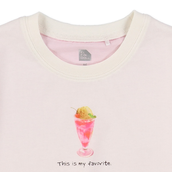 スイーツバイカラー半袖Tシャツ
