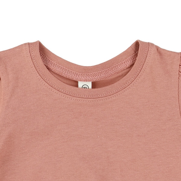 後ろ切り替え水玉柄フレンチTシャツ