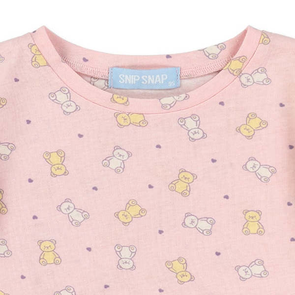 切り替えくま＆りぼんフレンチTシャツ