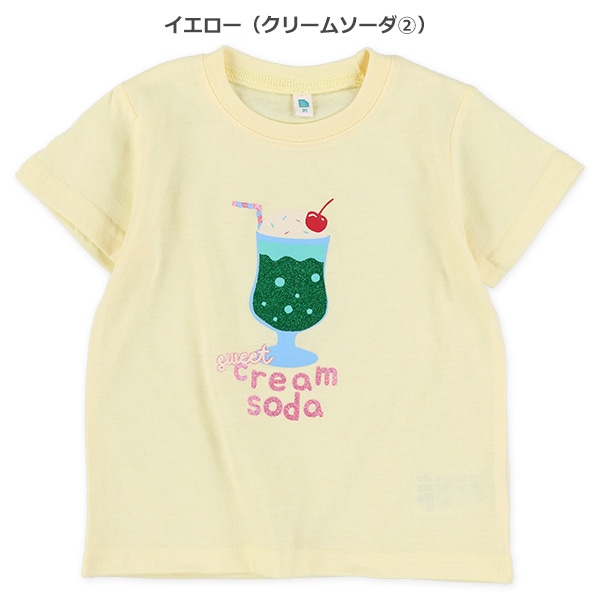 クリームソーダ・パフェラメプリント半袖Tシャツ